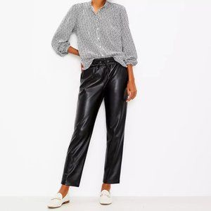 Loft Faux Leather Joggers size medium